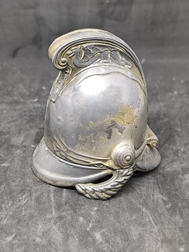 Encrier casque pompier 19eme - encrier,