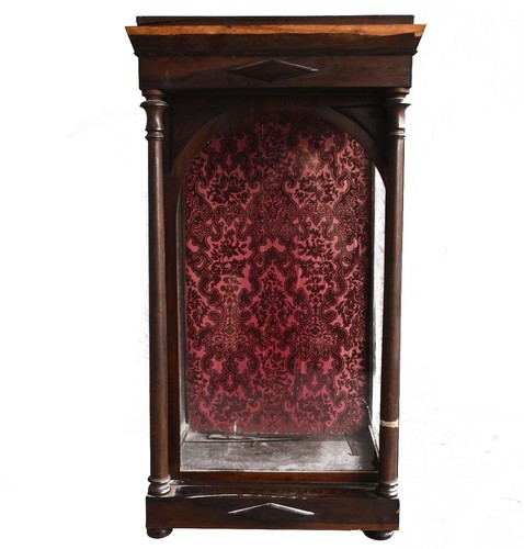 Vitrine acajou vitrée 1900 - en,