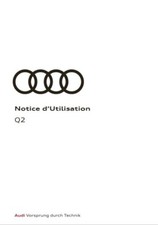 Audi Q2 3 versions de notice