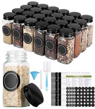 24 Pièces Pot Epices Verre