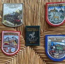 5 Cloth Patch Badges Worth Valley Dart Valley Railway Buckfast Berchtesgaden