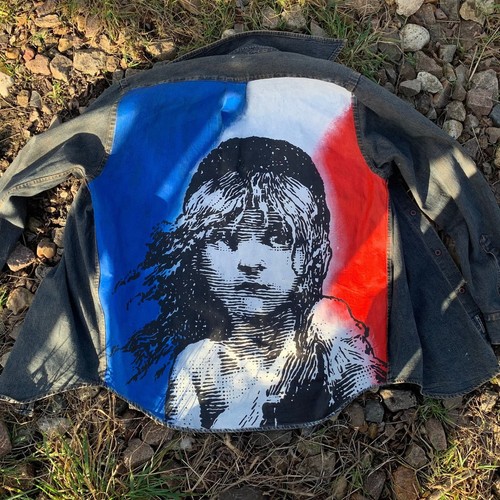 Veste jean custom cosette - en,