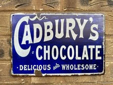 Cadbury Chocolate Wall Plaque Vintage Man Cave Kitchen Sign LARGE 20x30 CM