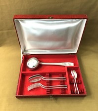 Empty box / case for 6 person housewife solid silver silver metal