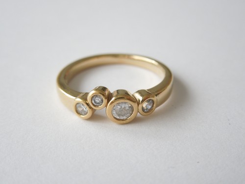 Pierre lang bague doré pour - pierre,