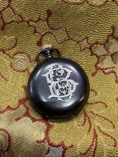 old pocket watch 19th century chronometer does not work monogram 4.8cm
