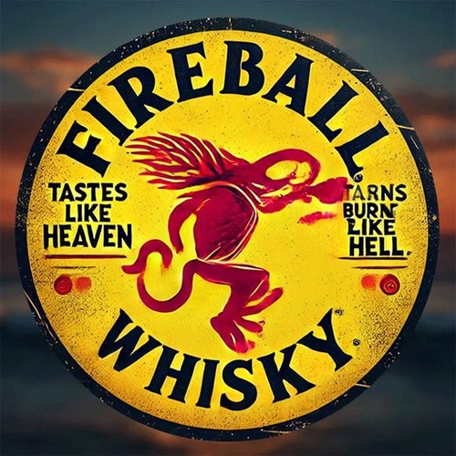 Fireball whisky metal - fireball,