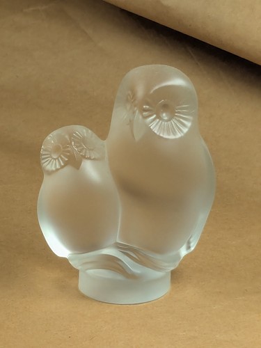 Figurine sujet chouettes - figurine,