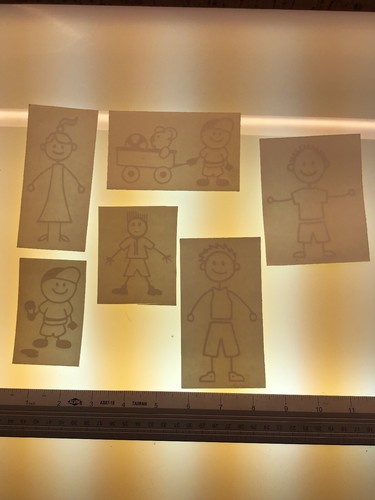 Stick figure children - stick,