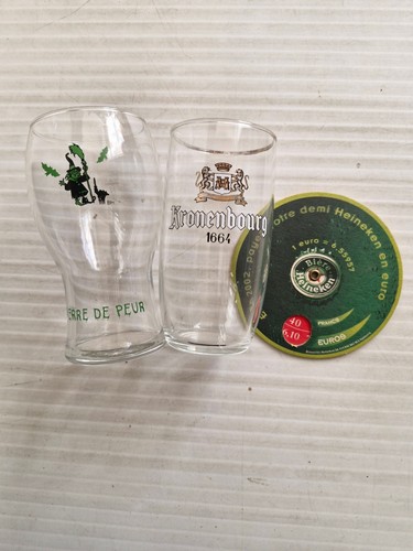 Lot verres bière et un - de,