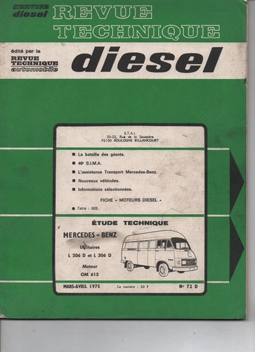 Revue technique moteur - moteur, om615