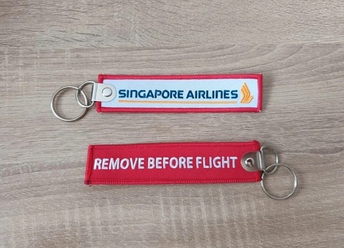 Porte clé brodé avion - brodé, flamme