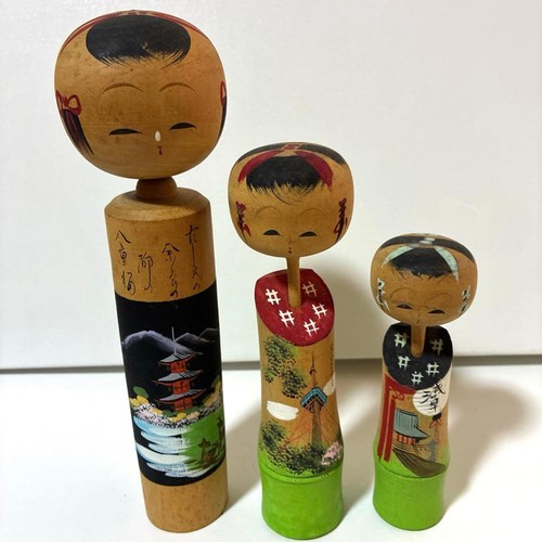 Poupée kokeshi lot 3 - lot, de