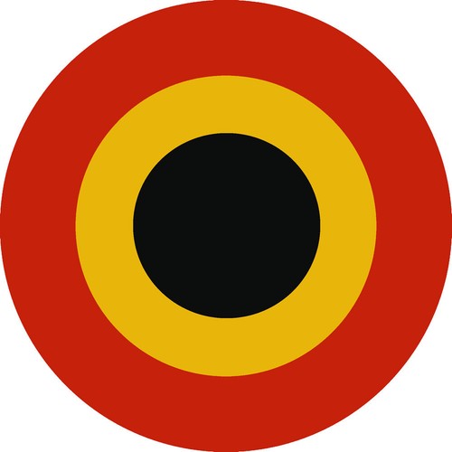 Drapeau aviation belge 5cm - aviation,