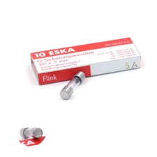 Fusible verre 5x20 - Rapide (F) 5A/250V (10 Fusibles)