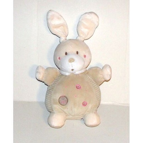 Doudou lapin boule - beige,