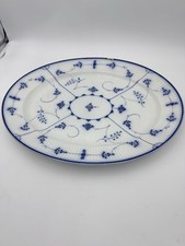 Dresden Germany Villeroy & Boch Blue Lace Oval Platter 18”x14” - ASIS