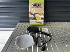 Crêpière Électrique 20Cm (Antiadhésive) Et Plateau À Pâte AN 108 / 800 W Noir