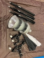 Complete Photography Light Set - 3 RPS Studio Tripods/Light Socket/Diffusers