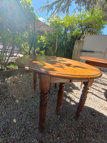 Table ronde pliante louis - table,