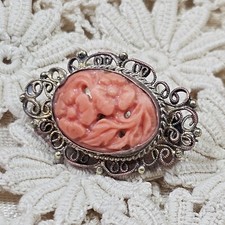 Broche De Col Ancienne Vermeil