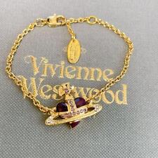 Vivienne Westwood Bracelet Diamante Heart Gold NO BOX [EJ920
