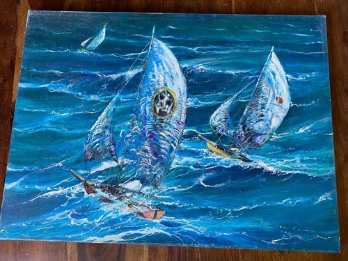 Peinture huile sur toile - a,