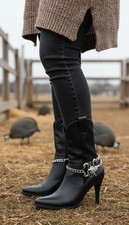 Femme Argent Métal Coffre