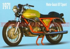 MOTO GUZZI 750 V7 Sport 1971 : Carte Postale Moto Postcard Motorcycle #0053