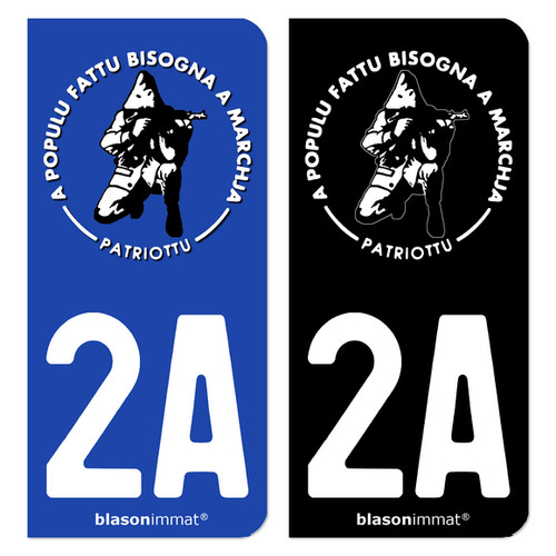 Autocollant plaque