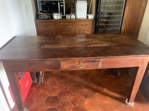 Table ancienne bois massif - , 3