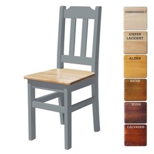 Chaise en bois grise BOIS DE