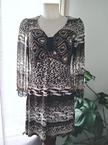 Robe imprimée motif léopard - imprimée,