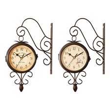 Horloge murale double face