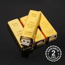 Clé USB Lingot d'Or Gravé