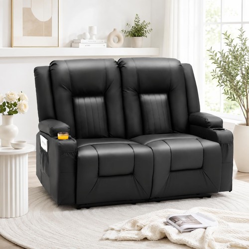 Seat loveseat recliner sofa - 2-seat,