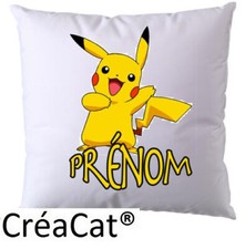 HOUSSE DE COUSSIN PERSONNALISABLE POKEMON PIKACHU
