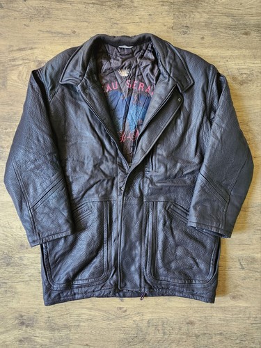 Manteau cuir homme - cuir,