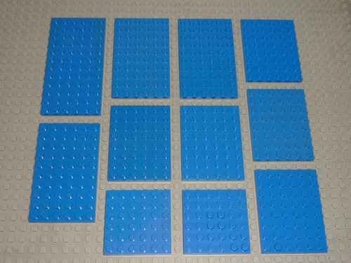 Lot plaques bleu lego - plaques,