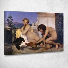 Jeunes Grecs Assistant À Un Combat De Coqs Jean-Léon Gérôme, jlg165 tableau impr