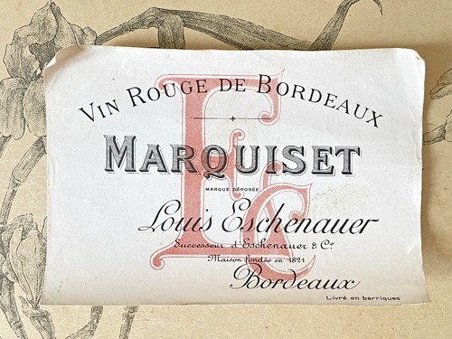 Ancienne étiquette vin - de,