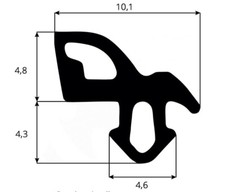 Joint de fenêtre et portes remplacement profil S-1560 PVC /ALU /bois gris clair