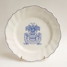 Assiette Faïence fine - Décor imprimé Armoirie - Famille Haveskercke - Déb. XXe