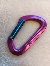Petzl Spirit Carabiner - Violet & Blue - Classic KeyLock - Vintage 1990's