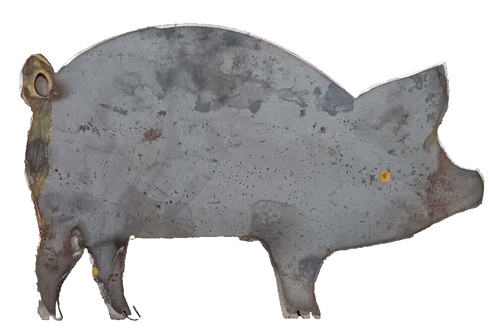Cochon plaque métal - cochon,