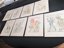 Eight Illustrated Plates - The Flower Personifications, E. M. Forbes (1859-1912)