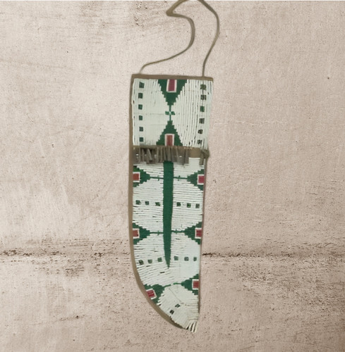 Housse couteau indigène - de, en