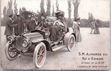 AUTOMOBILE - alphonse XIII et sa 12 HP DION BOUTON