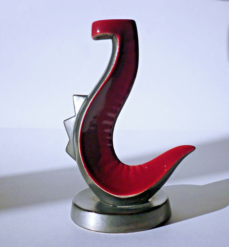 Pied lampe zoomorphe - zoomorphe, noir