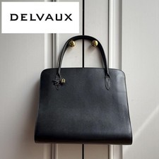 DELVAUX Delvaux Leather Handbag Black